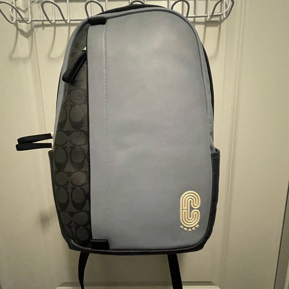 Blue Coach backpack